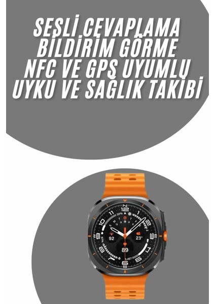 Tüm Telefonlara Uyumlu Akıllı Saat Uyku ve Sağlık Takibi Nabız Ölçer Adım Sayar