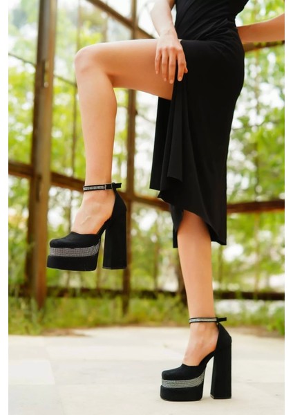 Kadın Elegant Ayakkabı Çift Platform Taşlı Vivos Özel Tasarım Abiye Ayakkabı fiyatları