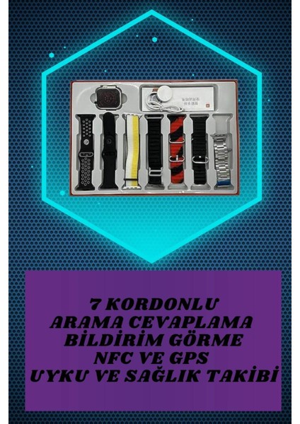 7 Kordonlu Akıllı Saat ve Oyuncu Kulaklığı Anc Özelliği Kulak Içi Mikrofonlu Sesli Görüşme