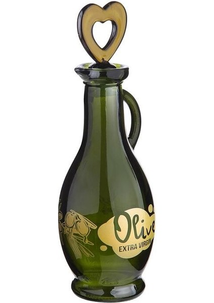 Yeşil Desenli Gagalı Model Yağlık 250 ml, şık ve kullanışlı mutfak aksesuarı