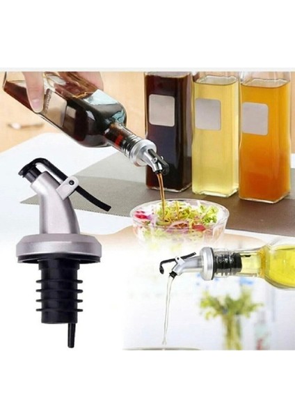 Gümüş gri 3'lü akıllı damlatmaz yağlık kapak seti, uyum sağlar, 1-2L, şık tasarım modelleri