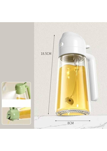 Renkli Çok Fonksiyonlu 550 ml Yağdanlık, Şık ve Dayanıklı Tasarım