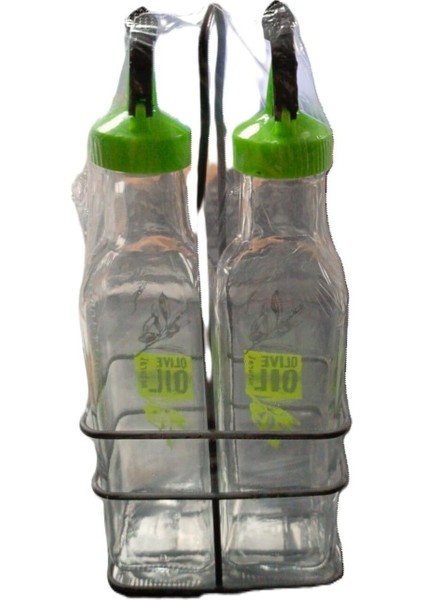 Yeşil Metal Standlı Yağlık ve Sirkelik, Şık ve Kullanışlı 2'li Set fiyatları