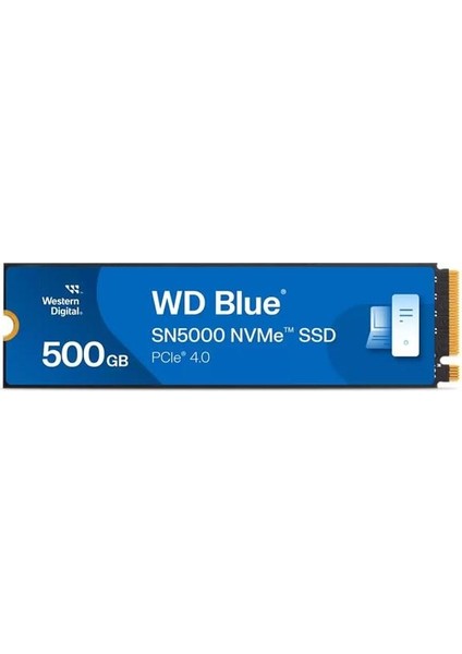 500GB Wd Blue SN5000 5000/4000MB/S M.2 Nvme WDS500G4B0E SSD