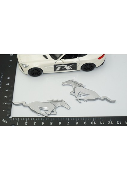 Mustang Shelby Gt Koşan At Çamurluk Yanı Gri Logo Arma fiyatları