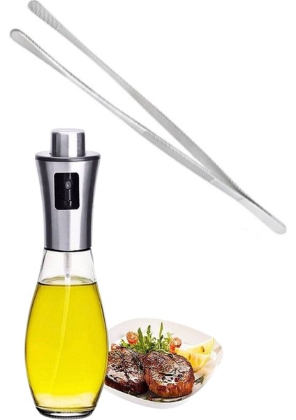 ® Spreyli Sızdırmaz Cam Şişe Yağdanlık Limon Sirke Sos Püskürtücü Dağıtıcı Sprey ve Yiyecek Se