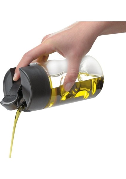 Pratik ve temiz kullanımlı 1L yağdanlık, beyaz renkli, şık ve kullanışlı tasarım