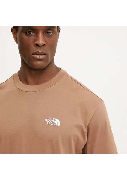 essential oversize erkek kahverengi yuvarlak yaka tişört fırsatları