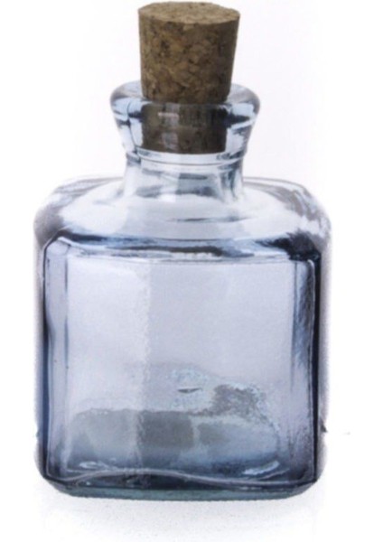200 ml Turkuaz Kare Yağ Şişesi, şık ve kullanışlı tasarım, beyaz renk
