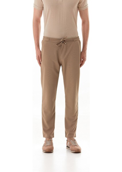 Beli Bağlamalı Düğmeli Jogger Pantolon