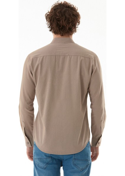 Basic Çıtçıtlı Gabardin Gömlek