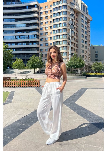 Kadın Ince Kemerli Pantolon