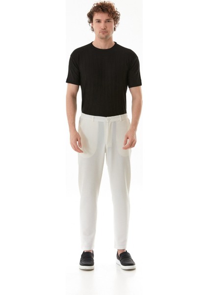 Waffle Kumaş Cepli Jogger Pantolon