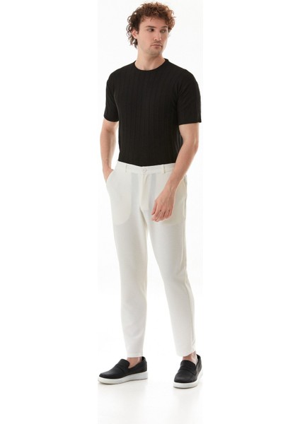 Waffle Kumaş Cepli Jogger Pantolon