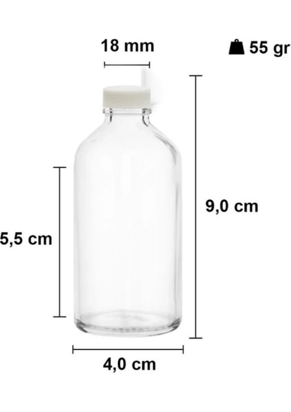 12 adet cam şişe, 50 ml, sızdırmaz kapak, çok amaçlı, şeffaf, sağlıklı kullanım fiyatları