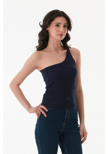 Basic Fitilli Tek Kol Modal Body