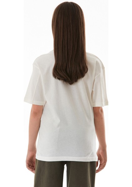 Kalp ve Love Yazı Baskılı Kız Çocuk Oversize Tişört fırsatları