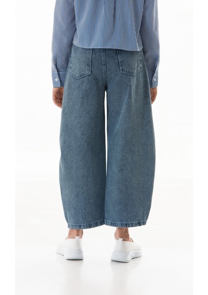 Çift Cepli Kız Çocuk Baggy Pantolon fırsatları