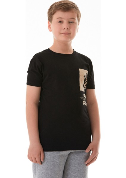 %100 Pamuk Uzay Baskılı Erkek Çocuk Tişört fiyatları