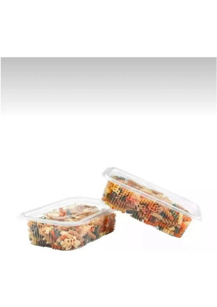 Plastik Sızdırmaz Kap 750 gr cc Kullan At Tek Kullanımlık Kapaklı Kase 25 Adet