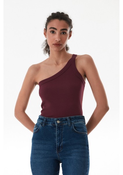 Basic Fitilli Tek Kol Modal Body