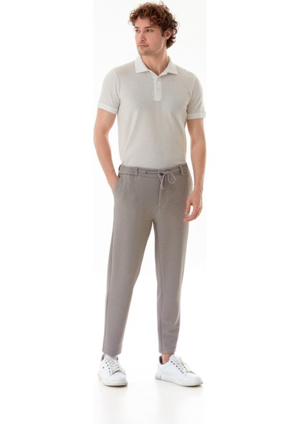 Waffle Kumaş Beli Bağlamalı Jogger Pantolon modelleri