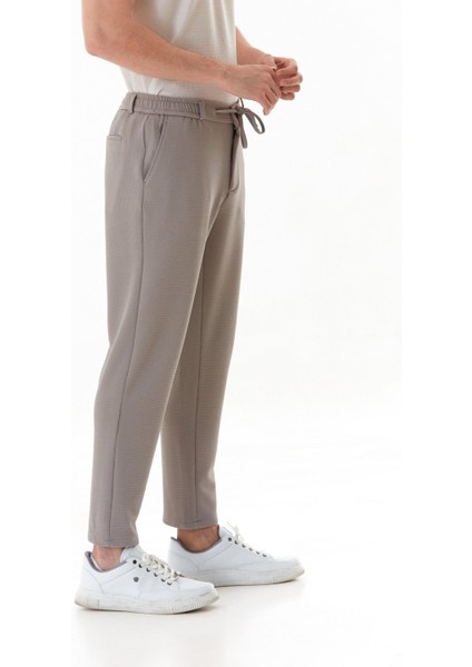 Waffle Kumaş Beli Bağlamalı Jogger Pantolon indirimleri