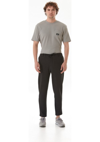 Waffle Kumaş Beli Bağlamalı Jogger Pantolon