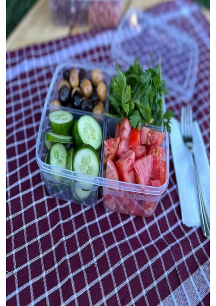 Şeffaf taşınabilir geniş saklama kutusu, piknik ve öğünler için ideal, turuncu renkli fırsatları