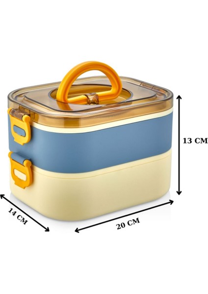 Yeni Nesil Sefer Tası Lunch box Beslenme Kabı Paslanmaz Çelik 1300 ml