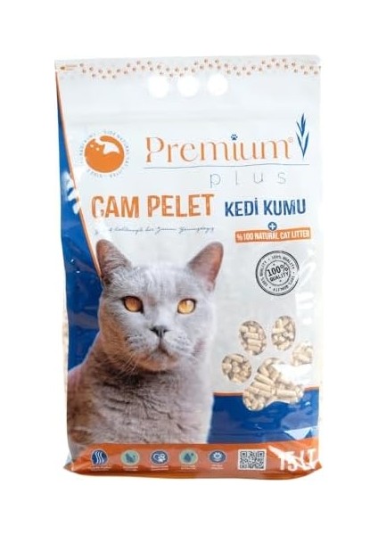 Çam Peleti Kedi Kumu 15 Lt Yavru/yetişkin Kediler ve Küçük Hayvanlar IÇIN%100 Organik Kedi Kumu - Astımlı ve Kediler Için Uygun - Kimyasal Içermeyen Çam Peleti
