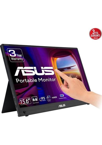 16" Dokunmatık Zenscreen MB16AMTR 5ms 60HZ Mhdmı-Usbc Bataryalı Taşınabilir Monitör