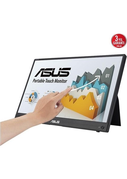 16" Dokunmatık Zenscreen MB16AMTR 5ms 60HZ Mhdmı-Usbc Bataryalı Taşınabilir Monitör modelleri