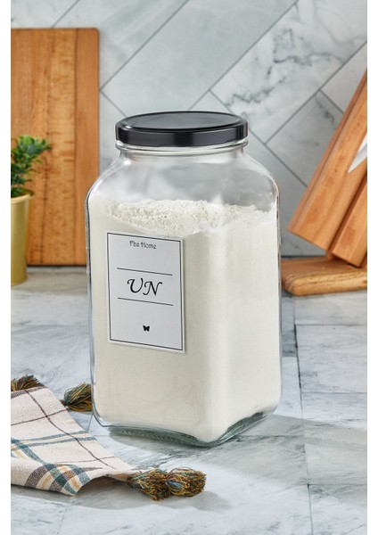 Şık 3000cc cam saklama kabı, mutfağınıza düzen ve estetik katar