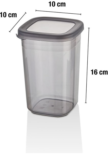 12'li Etiketli ve Sızdırmaz Kapaklı Erzak Saklama Seti - 1200 ml - 20 Adet Etiket Hediyeli