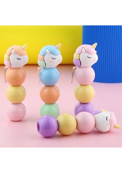 Unicorn Fosforlu 3'lü Kalem Seti