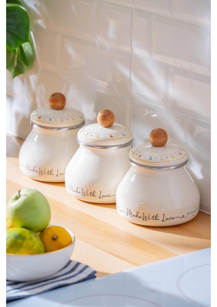 Made With Love 6 Parça Kavanoz Seti - 1 Lt