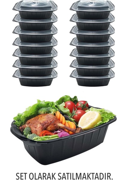 Isıtılabilen Sıcak Yemek Kabı Seti 750 Gr. (50 Adet)