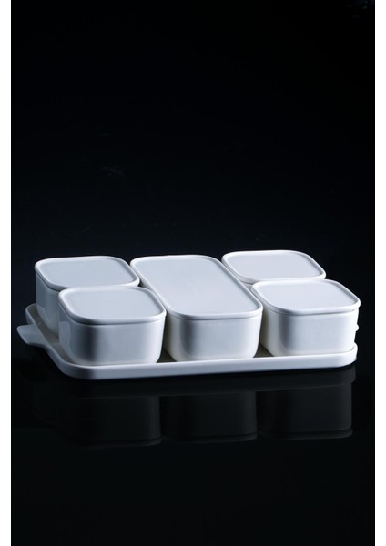 Pure White 6'lı Porselen Kasıksız Kahvaltılık SCT-010875/6