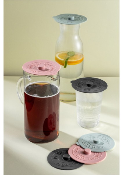 Çok Renkli 6'lı Silikon Isı Koruyucu Bardak Kapağı Seti modelleri