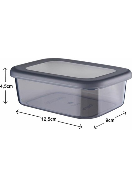 6'lı Çok Amaçlı Saklama Kabı Seti, Mikrodalga ve Dondurucu Uyumlu, Şeffaf ve Antrasit fırsatları
