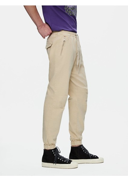 Erkek Jogger Gabardin Bej Pantolon fırsatları