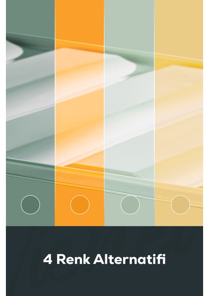 15'li Buzdolabı Düzenleyici Organizer Mikrodalgaya Uygun Difriz Saklama Kabı Mint indirimleri