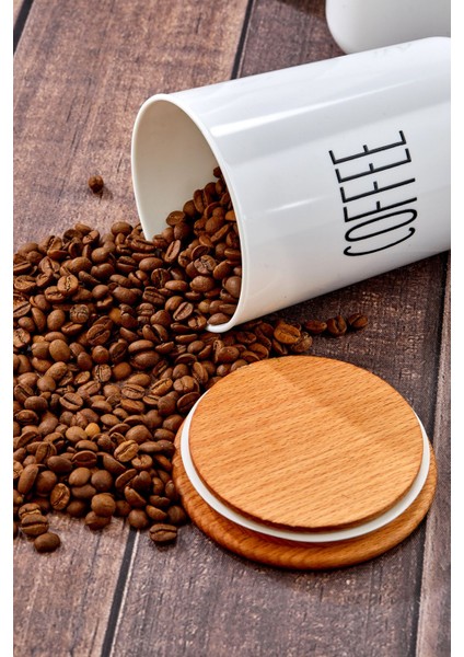 4'lü Ahşap Kapaklı Akrilik Şeffaf Kavanoz Seti, 900ml, Beyaz, 4 Parça fırsatları