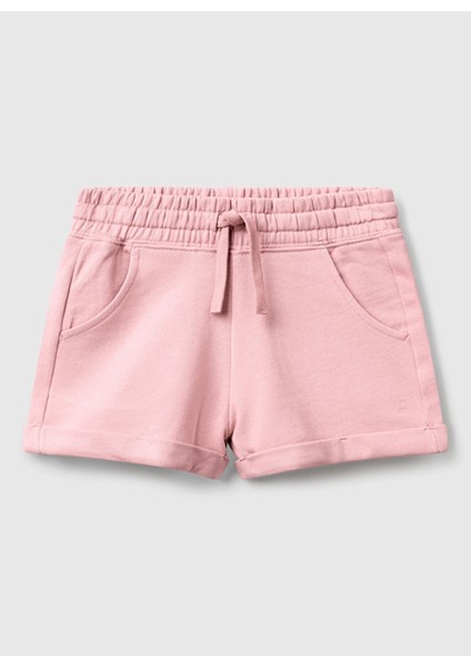 Pembe Kız Çocuk Şort