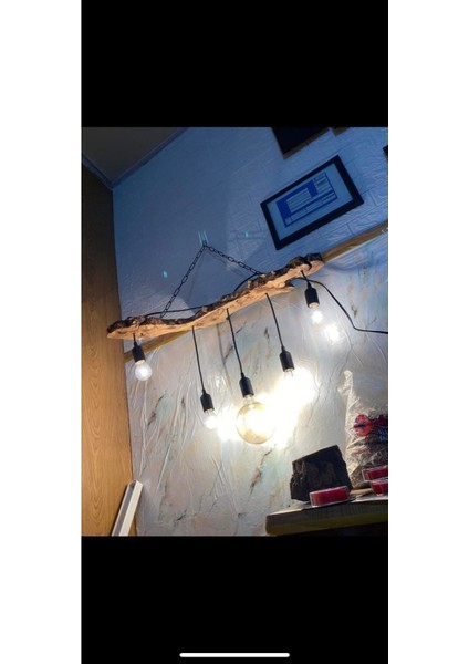 Modern Ahşap Avize Salon Avize Örümcek Avize