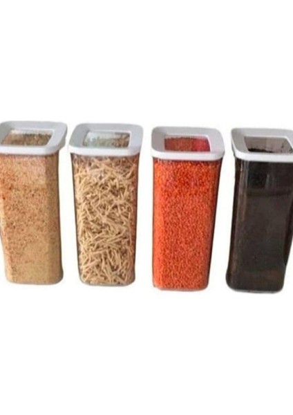 12 Li Süper Saklama Kabı Set 1200 ml - 1200ML Erzak Kabı