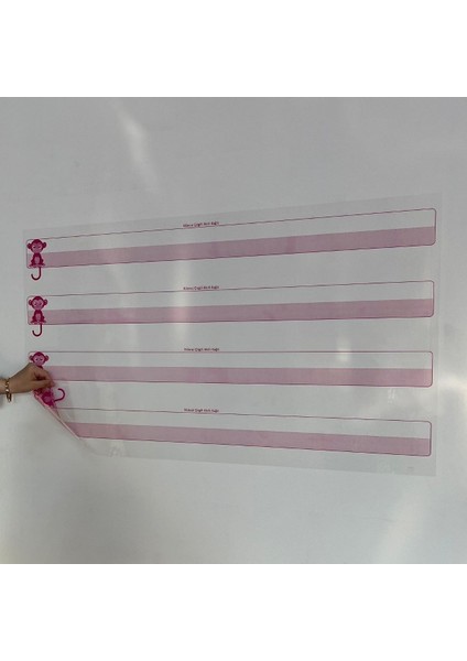 ® Kılavuz Çizgili Akıllı Kağıt Yazı Tahtası Duvarda Iz Bırakmaz Statik Yeni Müfredata Uygun 100X56CM