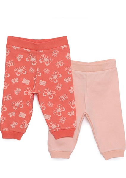 Basic Kız Kelebek Desenli 2li Patiksiz Alt Kız Bebek