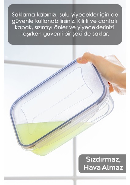 3 Bölmeli Kapaklı Dikdörtgen Saklama Kabı, Taşınabilir, Pratik, Beyaz indirimleri